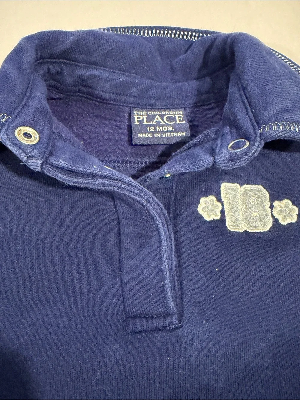 The Children's Place Navy Polo Pocket Knit Dress